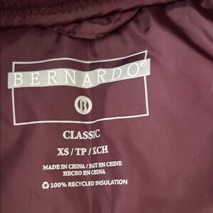 Bernardo Burgundy Classic Outerwear